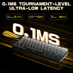 X11&X60HE Mechanical Wireless Gaming Combo,Rapid Trigger 8K Keyboard,59g Ultra-Light Mouse with Charging Dock, 22KDPI,PAW3311