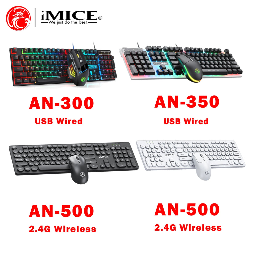 Wired Gaming Keyboard and Mouse Combos RGB USB Comfortable Feel Keyboard for Business Office Backlit Gaming Keyboard